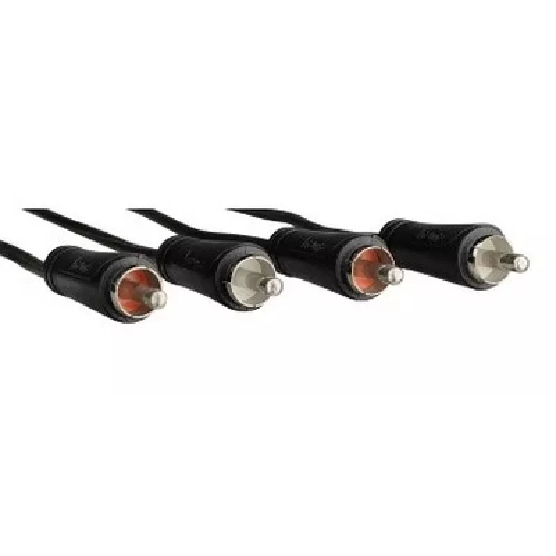 Hama 00122329 audio cable 2.5 m 2 x RCA Black