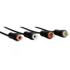Hama 00122286 audio cable 3 m 2 x RCA Black