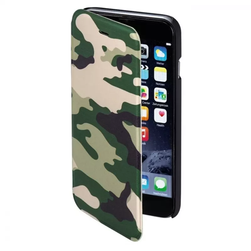 Hama Camouflage mobile phone case 11.9 cm (4.7 inch) Folio Multicolour