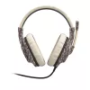 Hama SoundZ 333 Headset Wired Head-band Gaming USB Type-A Beige, Brown