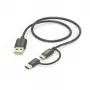 Hama 00201533 USB cable USB 2.0 1 m USB A Micro-USB B Black