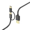Hama 00201533 USB cable USB 2.0 1 m USB A Micro-USB B Black