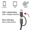 Hama 00201533 USB cable USB 2.0 1 m USB A Micro-USB B Black