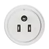 Hama 00223432 power plug adapter Type B Type C (Europlug)+Type F White