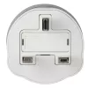 Hama 00223433 power plug adapter Type G (UK) Type C (Europlug)+Type F White