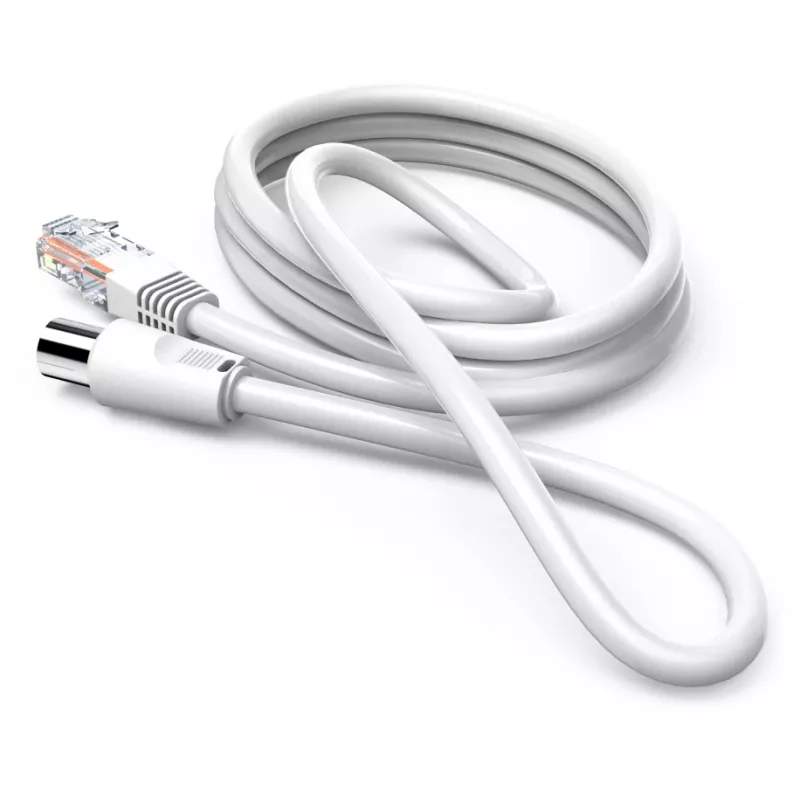 Hama 00205032 coaxial cable 2.5 m RJ-45 White