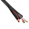 Hama 00220995 cable organizer Universal Cable sleeve Black 1 pc(s)