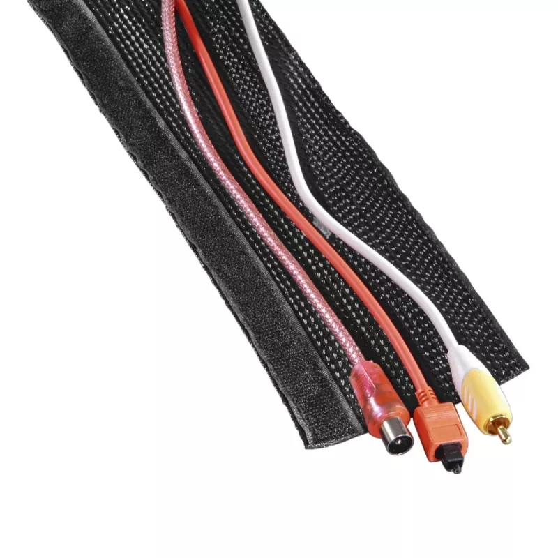 Hama 00220995 cable organizer Universal Cable sleeve Black 1 pc(s)
