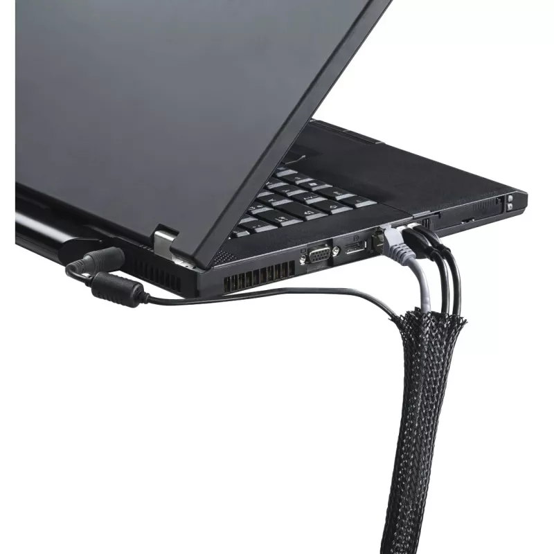 Hama 00220995 cable organizer Universal Cable sleeve Black 1 pc(s)
