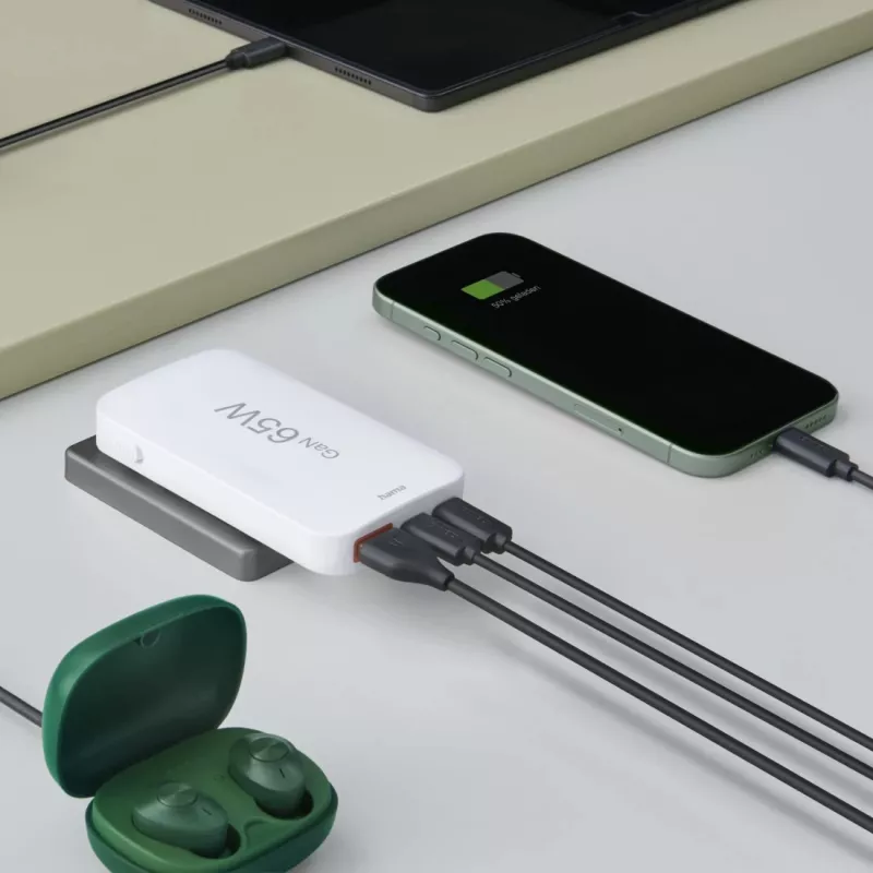 Hama 00125144 mobile device charger Headset, Laptop, Power bank, Smartphone, Tablet White AC Fast charging Indoor