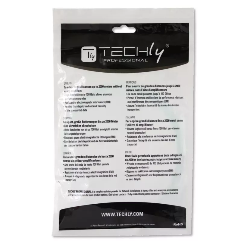 Techly SC/LC Multimode 50/125 OM4 15m Fiber Optics Cable ILWL D5-SCLC-150/OM4