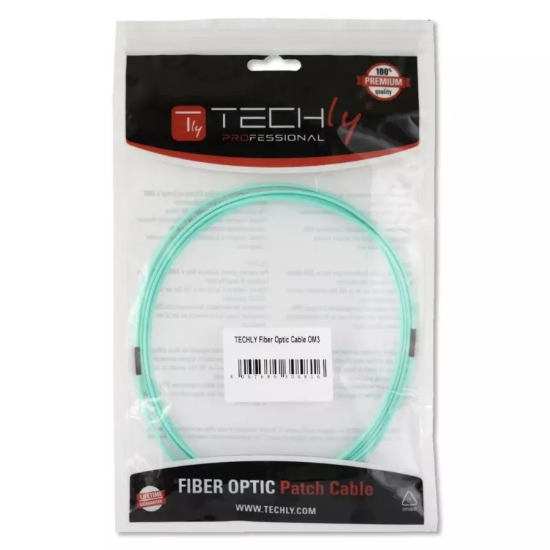 Techly ST/LC Multimode 50/125 OM3 1m Fiber Optics Cable ILWL D5-STLC-010/OM3