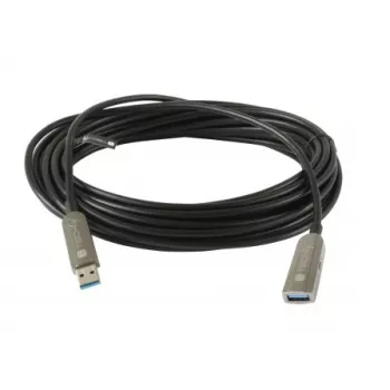 Techly ICOC U3AMF-HY-020 USB cable USB 3.2 Gen 1 (3.1 Gen 1) 20 m USB A Black