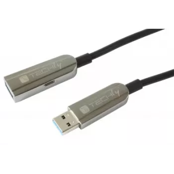 Techly ICOC U3AMF-HY-020 USB cable USB 3.2 Gen 1 (3.1 Gen 1) 20 m USB A Black