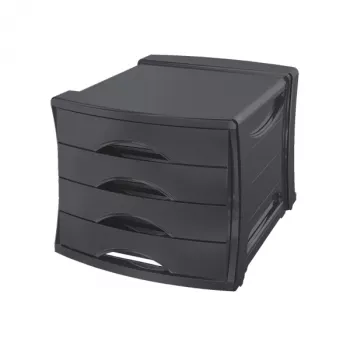 Esselte Drawer Cabinet Vivida 4-drawer, 4 drawer(s), Plastic, Black, 210 g, 254 x 350 x 61 mm
