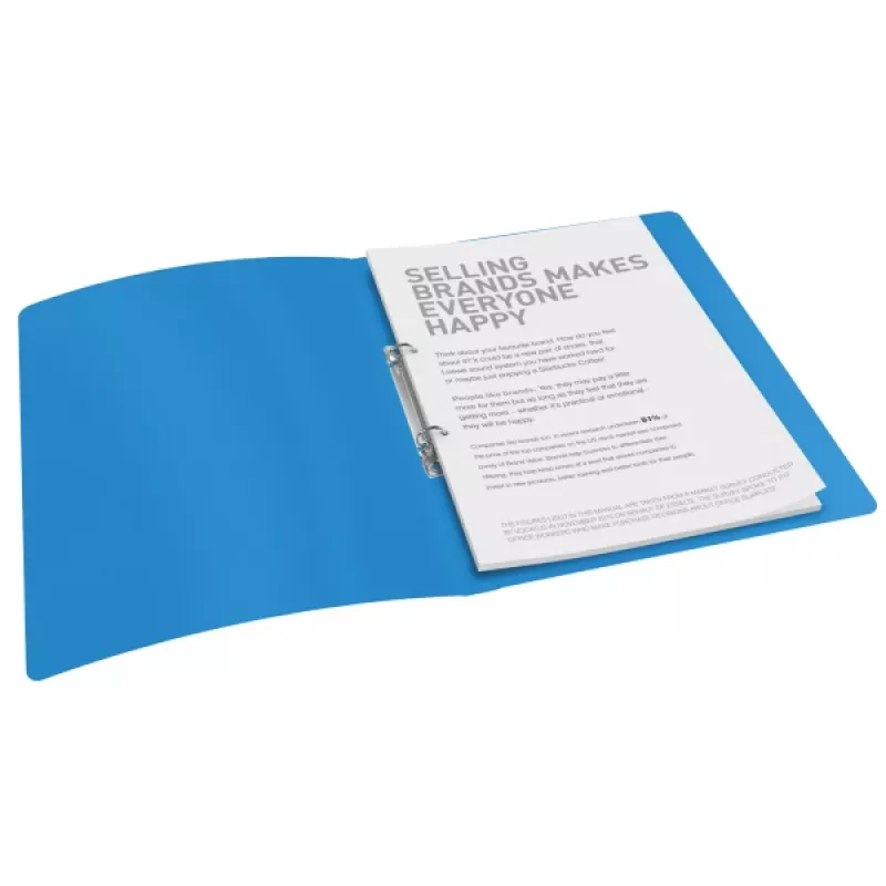 Esselte Ring Binder PP Vivida 2RR/16 mm, A4, Plastic, Blue, 100 sheets, 1.6 cm, 25 mm