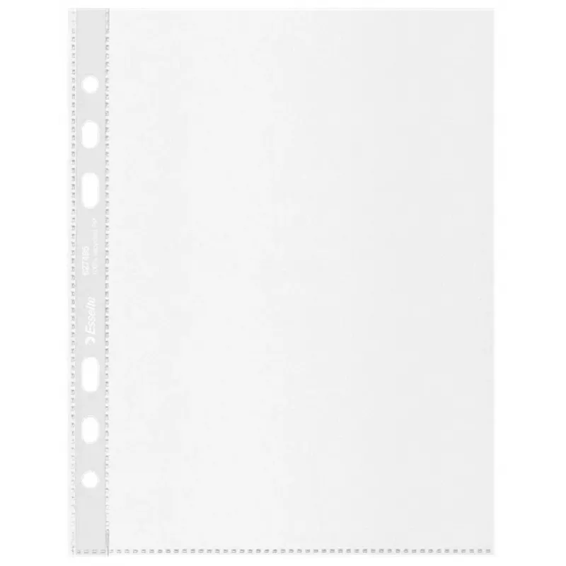 Esselte Recycle Pocket A5, 150 x 210 mm (A5), Transparent, Polypropylene (PP), Landscape/Portrait, Top, 0.07 mm