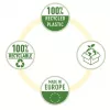 Esselte Recycle Pocket A5, 150 x 210 mm (A5), Transparent, Polypropylene (PP), Landscape/Portrait, Top, 0.07 mm
