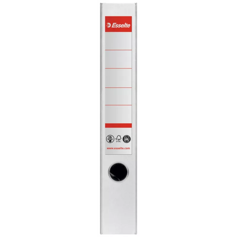 Esselte Lever Arch File No.1, 100% recycled card, A4, Storage, Carton, White, 350 sheets, 80 g/m²