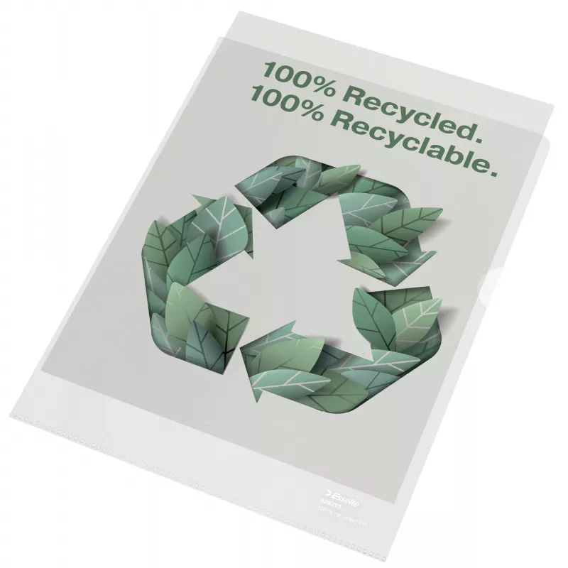 Esselte Recycle Folder A4, Project folder, A4, Polypropylene (PP), Transparent, Portrait, 220 mm