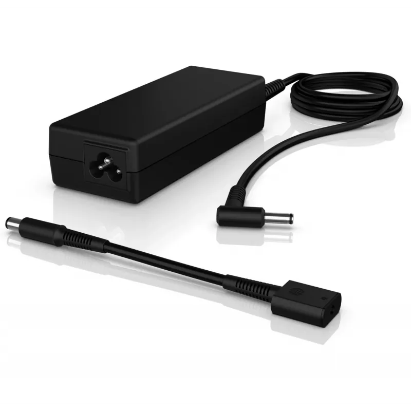 HP 90W Smart AC Adapter, Laptop, Indoor, 90 W, HP Notebooks with 4.5mm, 7.4mm connectors, Business, Black