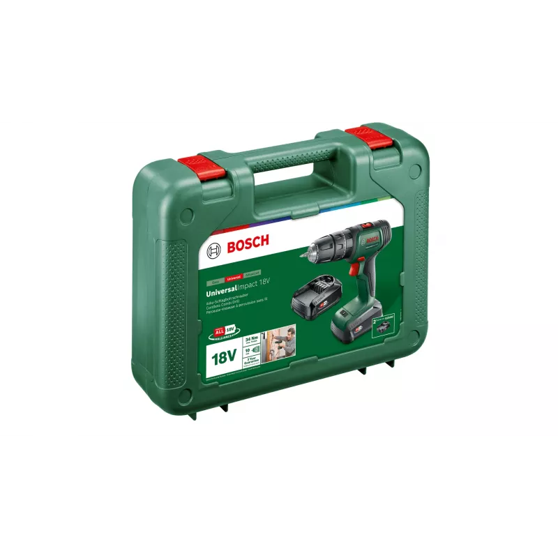 Bosch UniversalImpact 18V 1450 RPM Keyless 1.3 kg Black, Green, Red