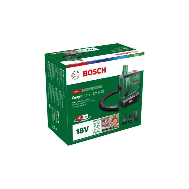 Bosch EasyInflate 18V-500 electric air pump 0.03 bar 530 l/min