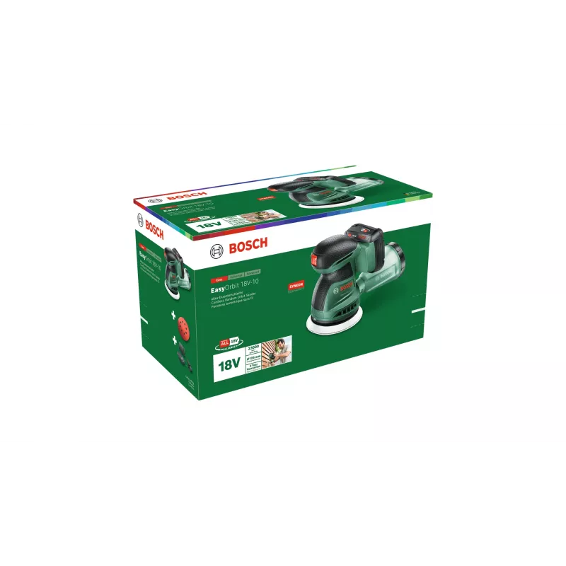 Bosch EasyOrbit 18V-10 Orbital sander 23000 OPM Black, Green
