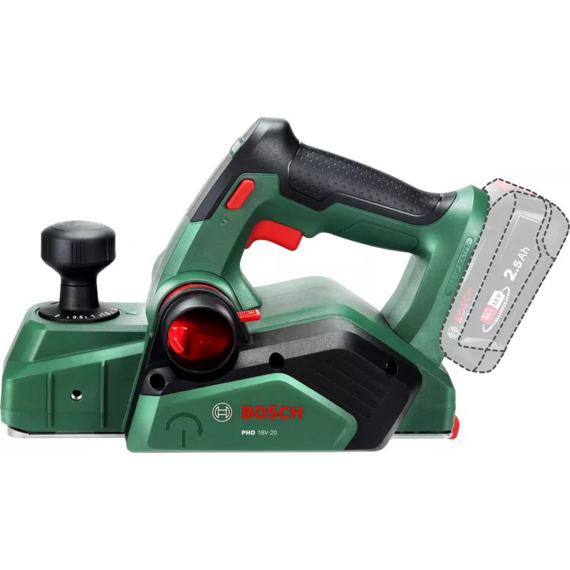 Bosch PHO 18V-20 (Bare tool, Carton), Green, 2 mm, Battery, 18 V, 171 mm, 291 mm