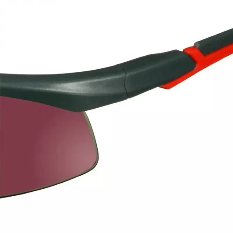 3M S2024AS-RED safety eyewear Safety glasses Plastic Grey, Red
