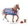 schleich HORSE CLUB English Thoroughbred with blanket, Horse Stable, Horses, 5 yr(s), Multicolour, Plastic