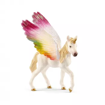 schleich BAYALA Winged rainbow unicorn foal, 5 yr(s), Unicorn / Pegasus, Unicorns & Fairies, Multicolour, Plastic, 1 pc(s)