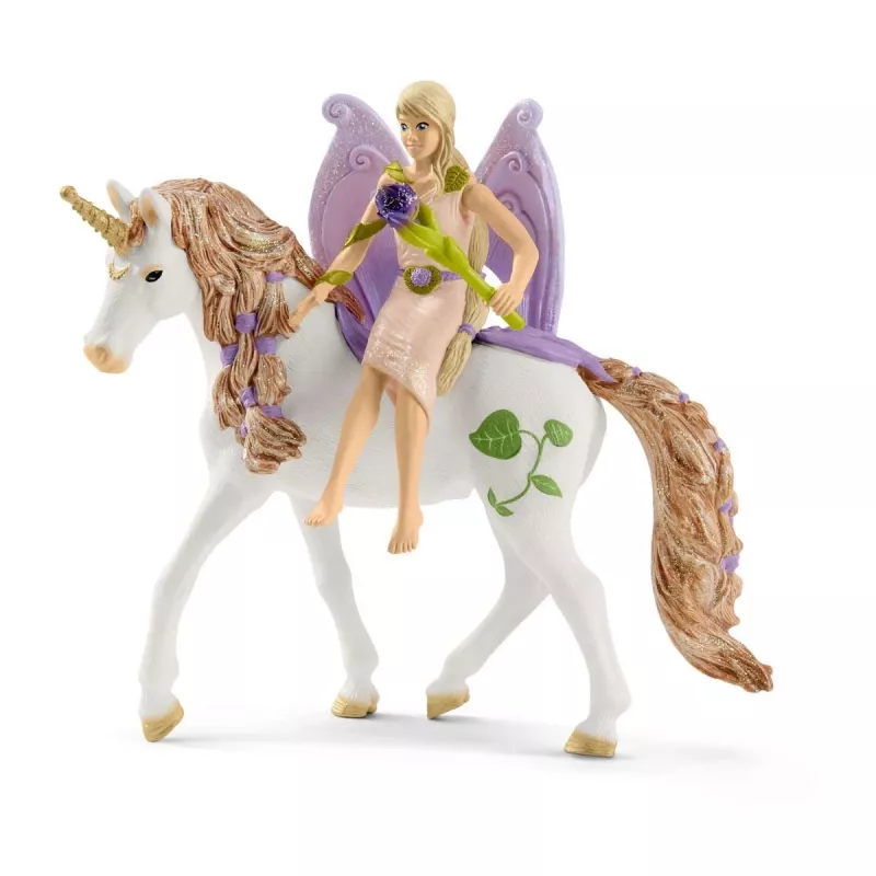 schleich BAYALA Glittering flower house with unicorns, lake and stable