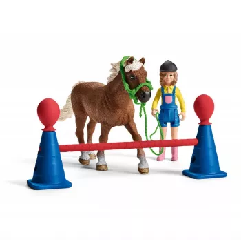 schleich Pony agility training, Agility, Farm animals / farm toys, 3 yr(s), Multicolour, Plastic