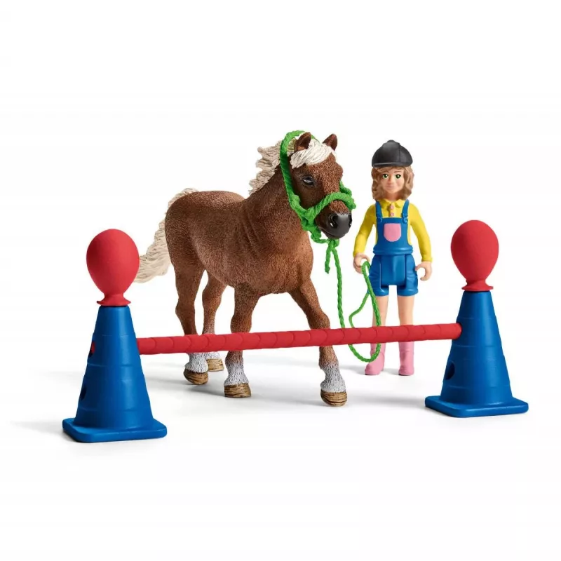schleich Pony agility training, Agility, Farm animals / farm toys, 3 yr(s), Multicolour, Plastic