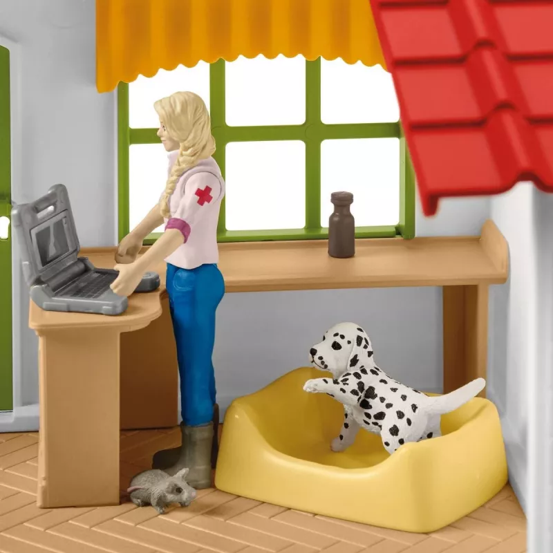 schleich Veterinarian practice with pets, Farm, Farm animals / farm toys, 3 yr(s), Multicolour