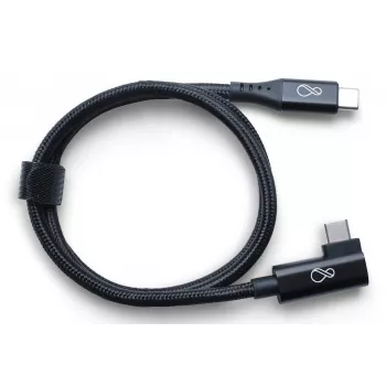 Ochno 70 cm black USB-C cable, angled, 0.7 m, USB C, USB C, USB 3.2 Gen 2 (3.1 Gen 2), 10 Gbit/s, White