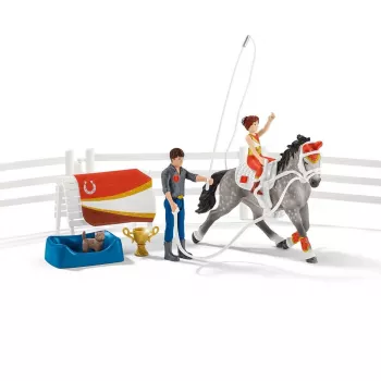 Toy set Schleich HORSE CLUB Mia's vaulting riding set