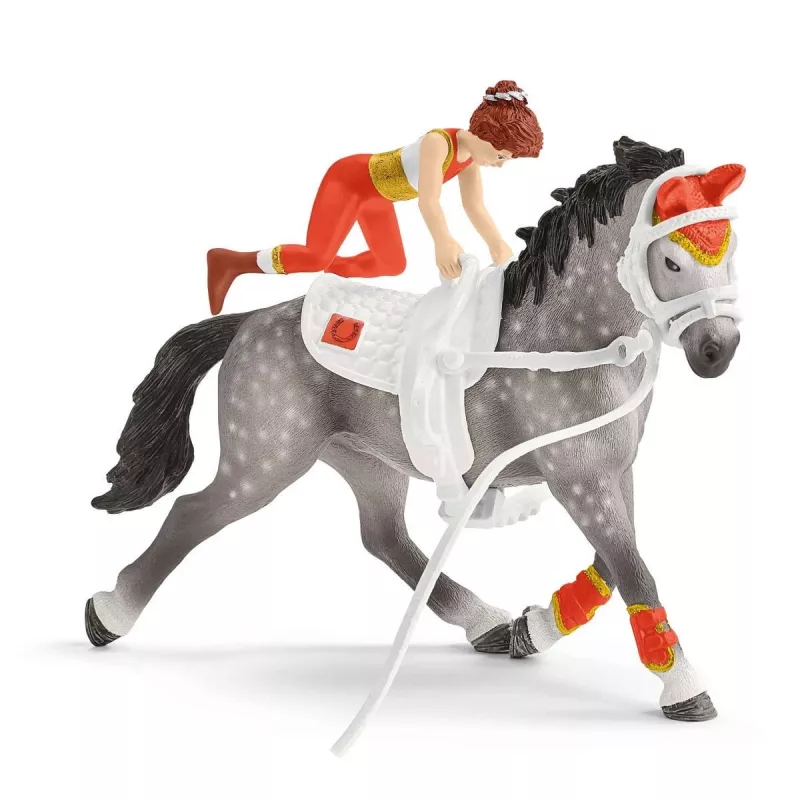 Toy set Schleich HORSE CLUB Mia's vaulting riding set