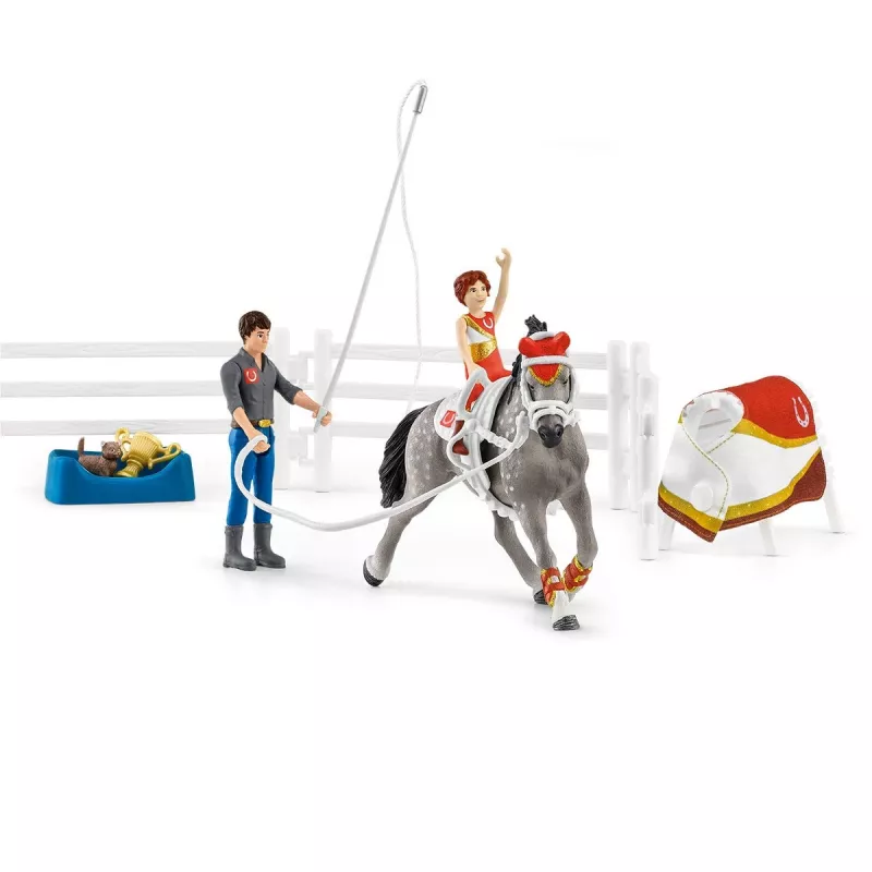 Toy set Schleich HORSE CLUB Mia's vaulting riding set