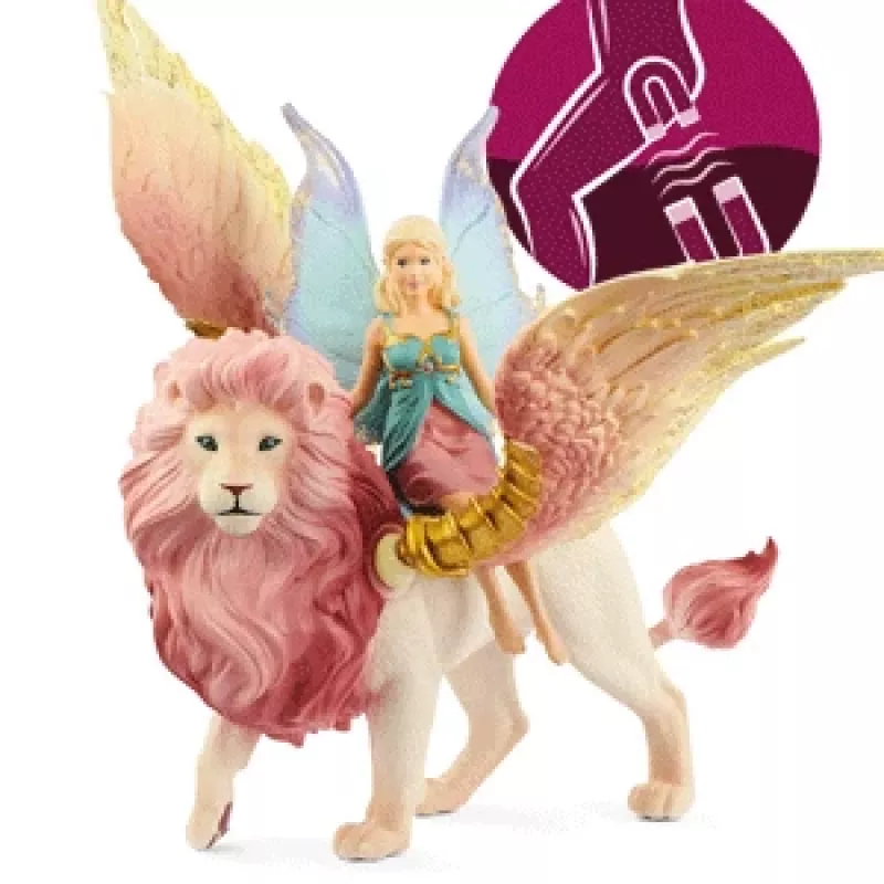 Figure Schleich BAYALA Fairy in Flight on Winged Lion