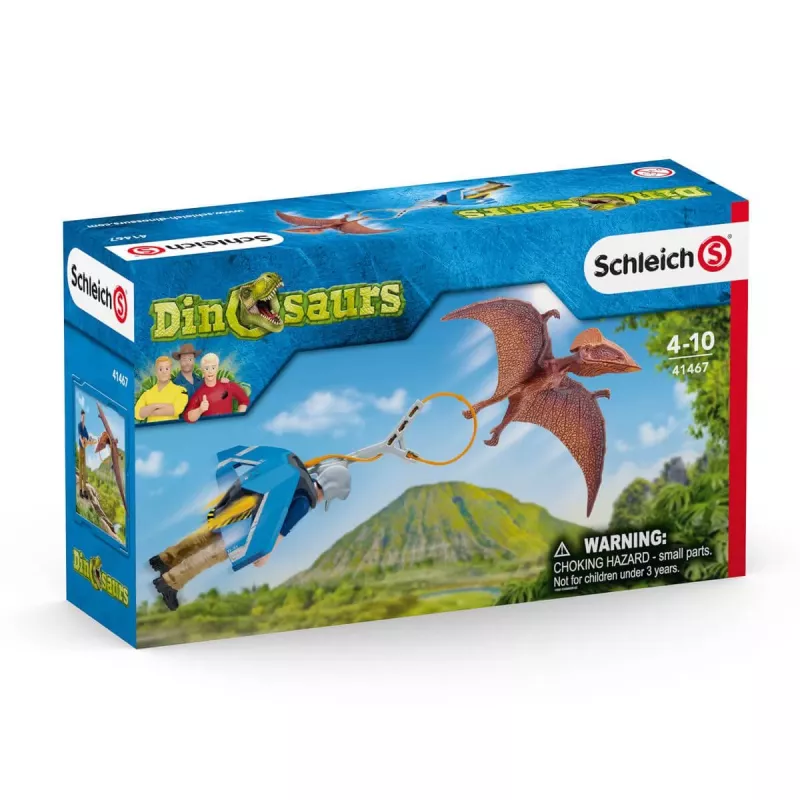 Toy Set Schleich Dinosaurs Jetpack Chase