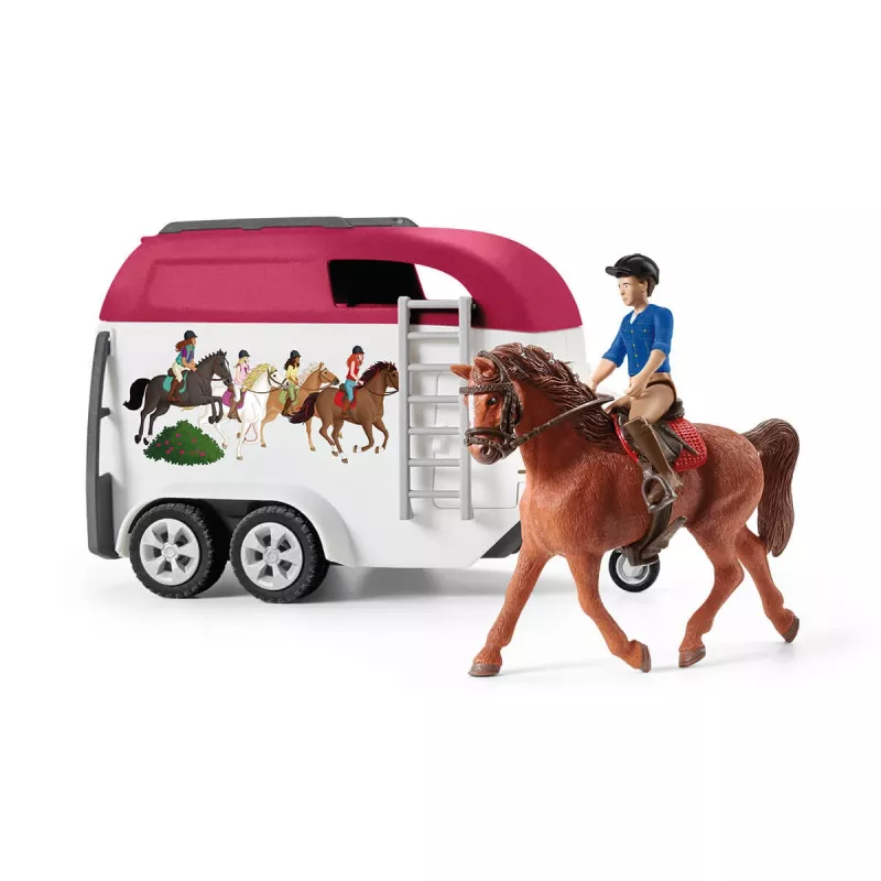 schleich HORSE CLUB Horse Adventures with Car and Trailer, Action/Adventure, Camping, Horses, 5 yr(s), Multicolour, Plastic