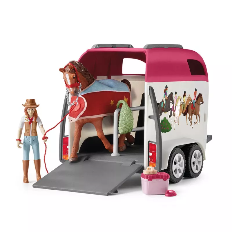 schleich HORSE CLUB Horse Adventures with Car and Trailer, Action/Adventure, Camping, Horses, 5 yr(s), Multicolour, Plastic