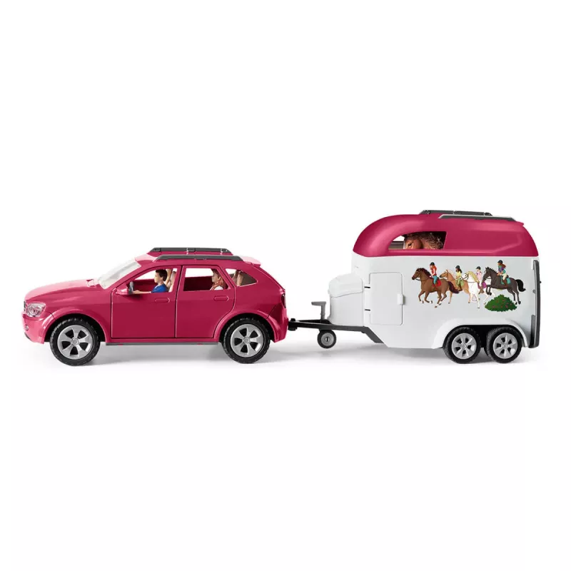 schleich HORSE CLUB Horse Adventures with Car and Trailer, Action/Adventure, Camping, Horses, 5 yr(s), Multicolour, Plastic