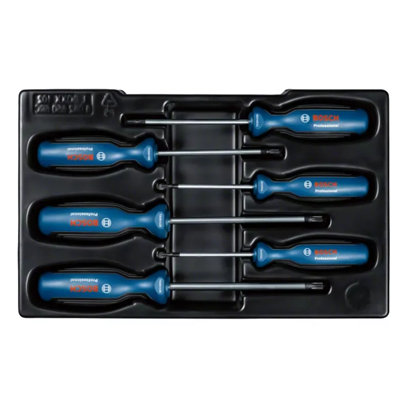 Bosch Set of 6 Professional Torx screwdrivers Straight screwdriver