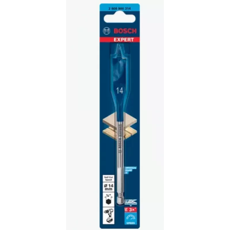 Flat drill bit Bosch SELFCUT 17 x 152 mm (2608900316) for wood drilling