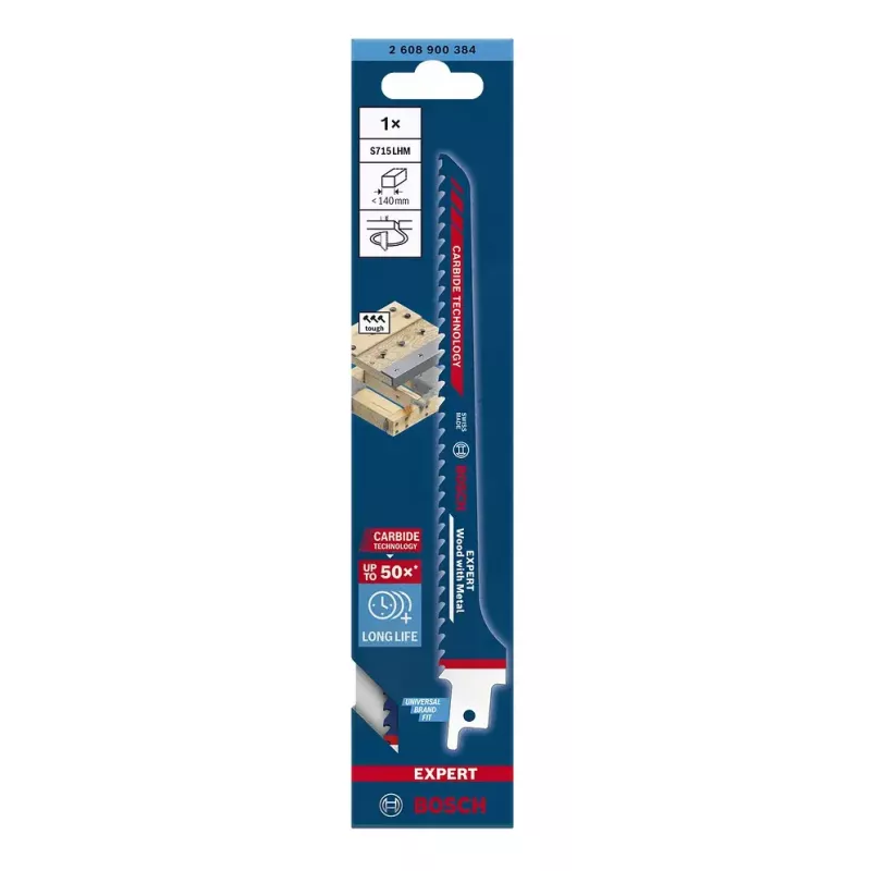 Bosch 2 608 900 384 jigsaw/scroll saw/reciprocating saw blade Sabre saw blade High carbon steel (HCS) 1 pc(s)