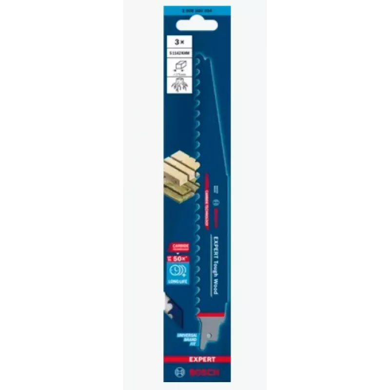 Bosch Expert 2 608 900 404 jigsaw/scroll saw/reciprocating saw blade Carbide 3 pc(s)