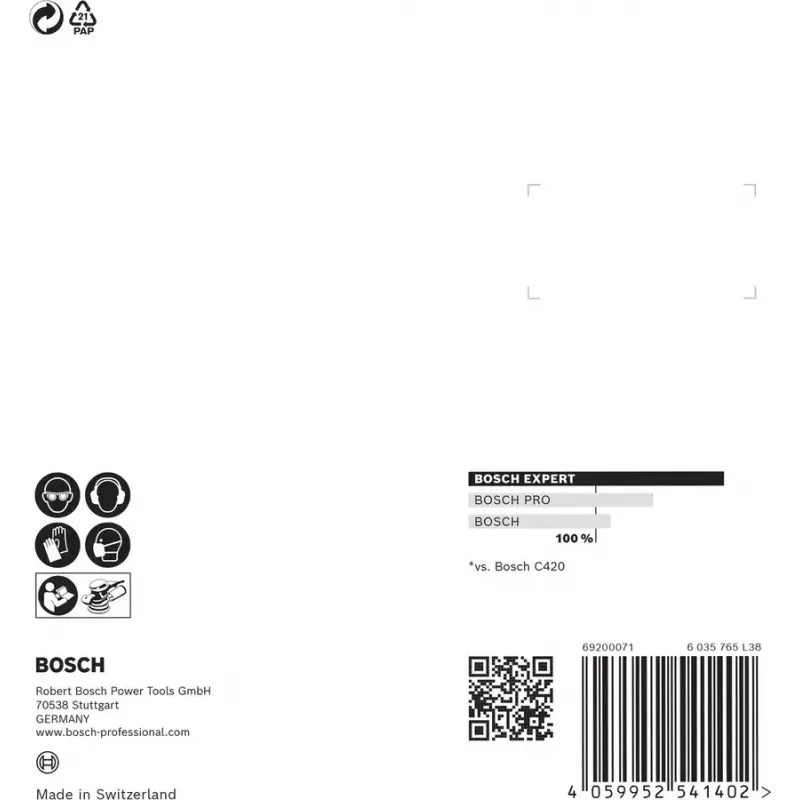 Bosch 2 608 900 812 rotary tool grinding/sanding supply Wood Sanding sheet